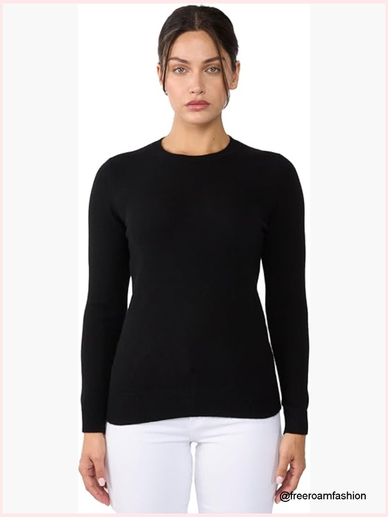 3-Ply Cashmere Crewneck Sweater - Cozy Pullover Knit